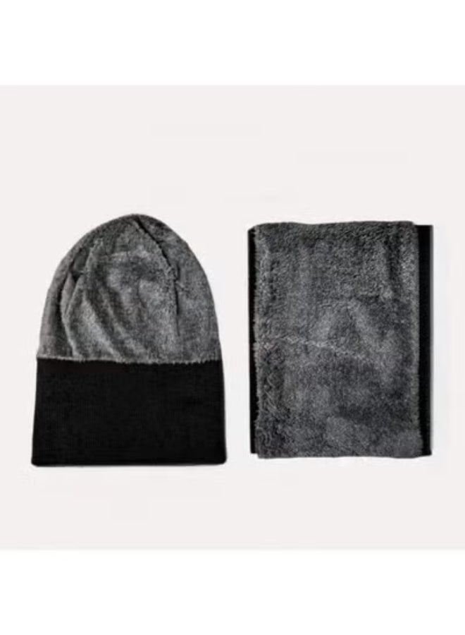 HALAMODO قبعة دلو للرجال قبعة دافئة للرجال قبعة محبوكة مقاومة للبرد ومقاومة للرياح قبعة شتوية للخارج، قبعة شتوية قبعة محبوكة قبعات تخزين (قبعة وشال) - Image 5